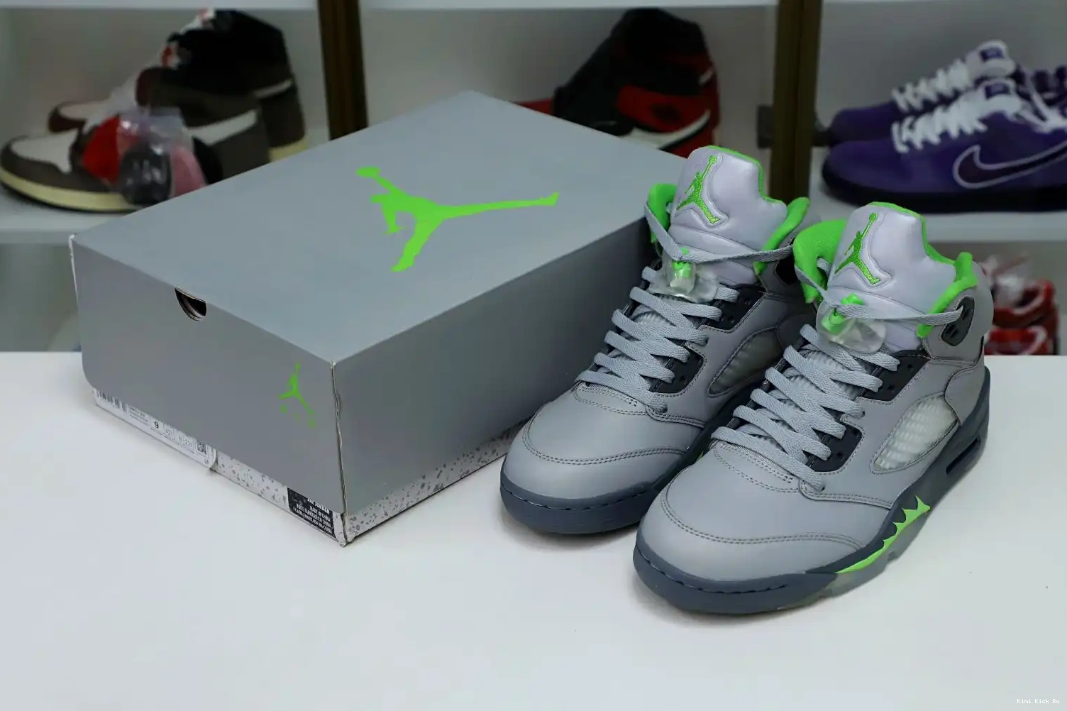 5 BEAN' 'GREEN JORDAN RETRO 2022 Kimikick AIR 0412